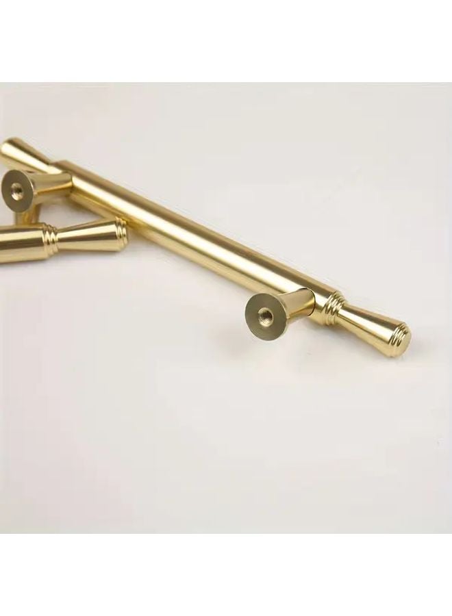 128MM Hole Spacing 4PCS Modern Nordic Cabinet Handles Golden Aluminum Alloy Drawer Pulls - Image 2